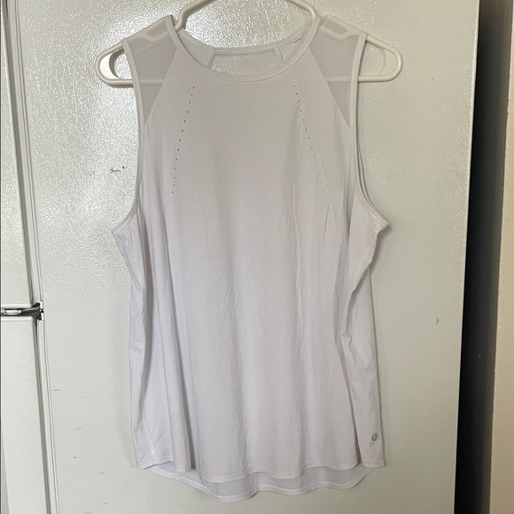 Lululemon White Sleeveless Tank Plus No Size Tag - Picture 1 of 5